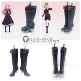 Chained Soldier Mato Seihei no Slave Nei Ookawamura Shushu Suruga Kyouka Uzen Black Cosplay Shoes Boots