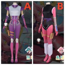 I'm Living with an Otaku NEET Kunoichi Ayame Momochi Shizuri Ideura Purple Blue Cosplay Costumes