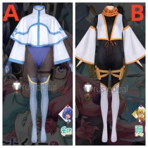 I'm Living with an Otaku NEET Kunoichi Hina Izumi Kanna Natsumi Blue White Cosplay Costumes