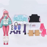 I'm Living with an Otaku NEET Kunoichi Ayame Momochi Shizuri Ideura Purple Blue Cosplay Costumes