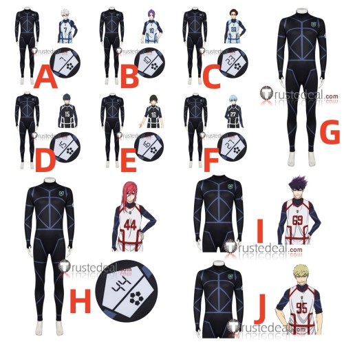 Blue Lock Season 2 Seishiro Nagi Mikage Reo Kenyu Yukimiya Yoichi Isagi Meguru Bachira Rin Itoshi Yo Hiori Hyoma Chigiri Tabito Karasu Jingo Raichi Basketball Tight One Piece Cosplay Costumes