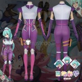 I'm Living with an Otaku NEET Kunoichi Ayame Momochi Shizuri Ideura Purple Blue Cosplay Costumes