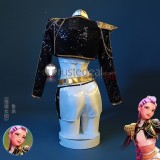 KPop Demon Hunters Rumi Golden Black Stage Cosplay Costume