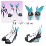 Macross Frontier Basara Nekki Mikumo Guynemer Mylene Flare Jenius Ranka Lee White Cosplay Shoes Boots