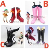 Macross Frontier Ranka Lee‌ Lynn Minmay Kaname Buccaneer Sheryl Nome Red Pink Black Cosplay Shoes Boots