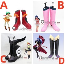 Macross Frontier Ranka Lee‌ Lynn Minmay Kaname Buccaneer Sheryl Nome Red Pink Black Cosplay Shoes Boots
