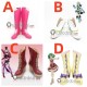 Macross Frontier Sheryl Nome‌ Ranka Lee Reina Prowler Pink White Red Yellow Cosplay Shoes Boots