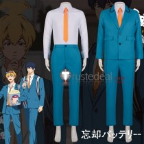 Boukyaku Battery Kei Kaname Haruka Kiyomine Blue Uniform Cosplay Costume