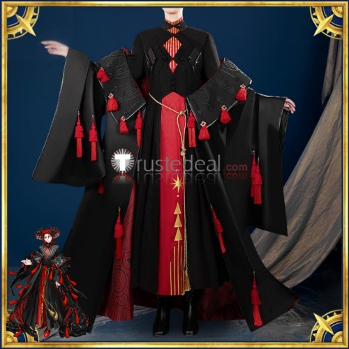 Fate Grand Order FGO Dante Alighieri Stage 3 Red Black Cosplay Costume