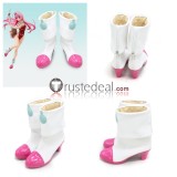 Macross Frontier Basara Nekki Mikumo Guynemer Mylene Flare Jenius Ranka Lee White Cosplay Shoes Boots