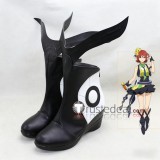 Macross Frontier Ranka Lee‌ Lynn Minmay Kaname Buccaneer Sheryl Nome Red Pink Black Cosplay Shoes Boots