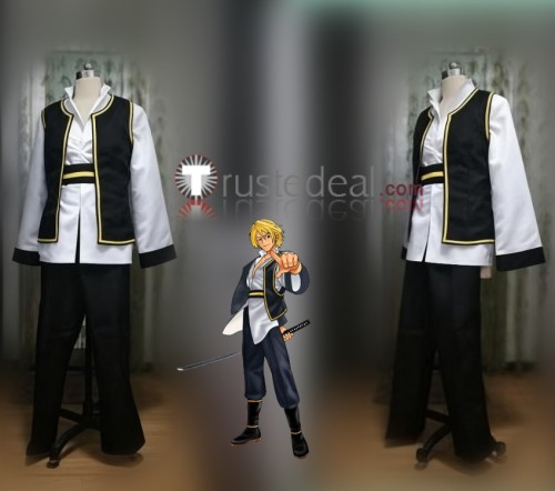 The Last Blade Kaede Black White Cosplay Costume Custom Size