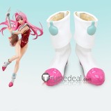 Macross Frontier Basara Nekki Mikumo Guynemer Mylene Flare Jenius Ranka Lee White Cosplay Shoes Boots