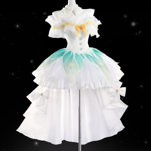 Honkai Star Rail Firefly White Romantic Wedding Cosplay Costume