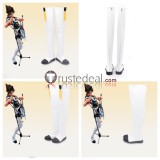 Macross Frontier Basara Nekki Mikumo Guynemer Mylene Flare Jenius Ranka Lee White Cosplay Shoes Boots