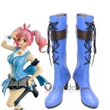 Macross Frontier Reina Prowler Makina Nakajima Freyja Wion Green Purple White Blue Cosplay Shoes Boots