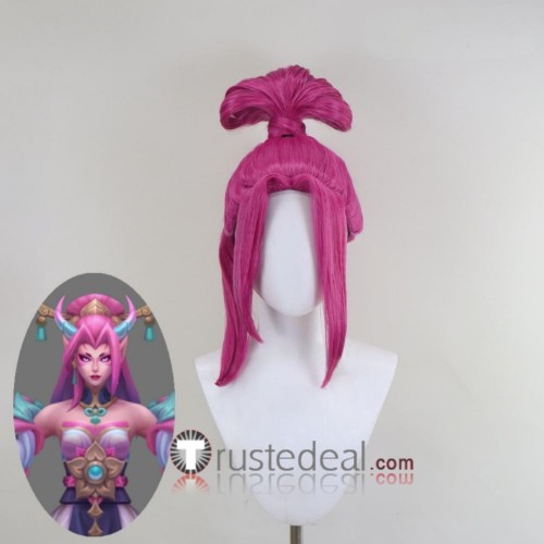 League of Legends LOL Spirit Blossom Zyra Pink Styled Cosplay Wig
