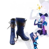 Macross Frontier Mikumo Guynemer Freyja Wion Red Blue Cosplay Shoes Boots