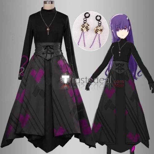 Project Sekai Colorful Stage PJSK Asahina Mafuyu Gothic Black Outfit Cosplay Costume
