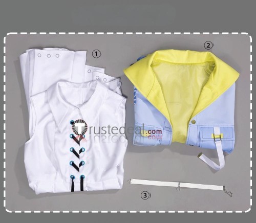 Project Sekai Colorful Stage PJSK Flyer Azusawa Kohane Blue White Cosplay Costume