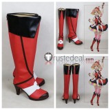 Macross Frontier Mikumo Guynemer Freyja Wion Red Blue Cosplay Shoes Boots