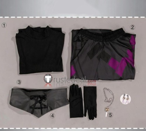 Project Sekai Colorful Stage PJSK Asahina Mafuyu Gothic Black Outfit Cosplay Costume
