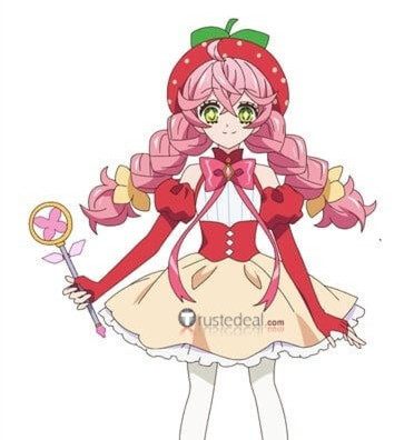 Acro Trip Berry Blossom Kaju Ichigo Magical Girl Pink Styled Cosplay Wig 90cm