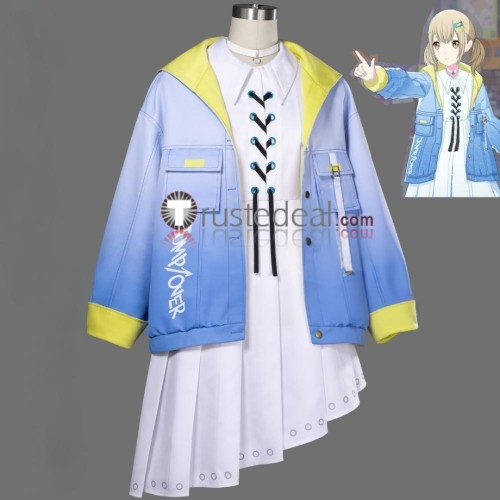 Project Sekai Colorful Stage PJSK Flyer Azusawa Kohane Blue White Cosplay Costume