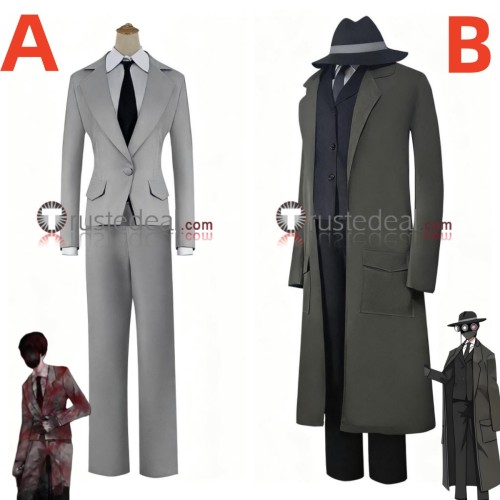 Library Of Ruina Roland Operator of Gaze Office Alloc Grey Suit Cosplay Costumes