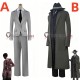 Library Of Ruina Roland Operator of Gaze Office Alloc Grey Suit Cosplay Costume