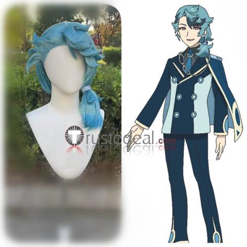 Pokemon Horizons The Series Spinel Blue Styled Cosplay Wig