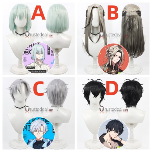 18TRIP Kinari Azekawa Lu Liguang Yukikaze Kamina Ten Murakumo Blue Grey Black Cosplay Wigs