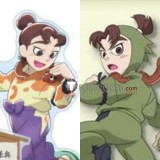 Nintama Rantarou Ayabe Kihachirou Igasaki Magohei Tomatsu Sakubei Brown Blue Red Styled Cosplay Wigs