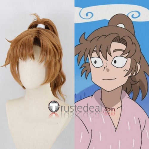 Nintama Rantarou Zenpouji Isaku Kema Tomesaburou Tachibana Senzou Brown Blue Purple Styled Cosplay Wigs