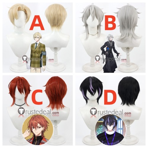 18TRIP Nayuki Kitakata Kuguri Domeki Renga Nishizono Kiroku Kinugawa Golden Grey Red Black Cosplay Wigs