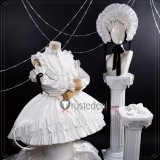 Vocaloid Miku Noodle Stopper Doll White Lolita Dress Cosplay Costume