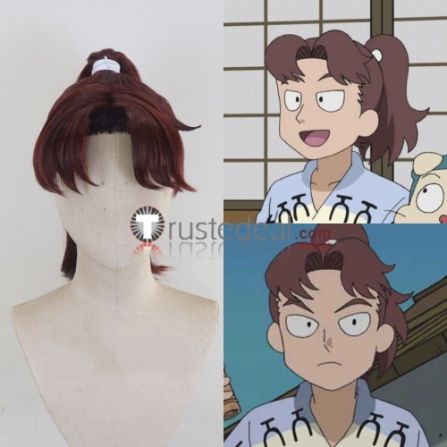 Nintama Rantarou Rikichi Yamada Kingo Minamoto Doi Hansuke Brown Styled Cosplay Wigs