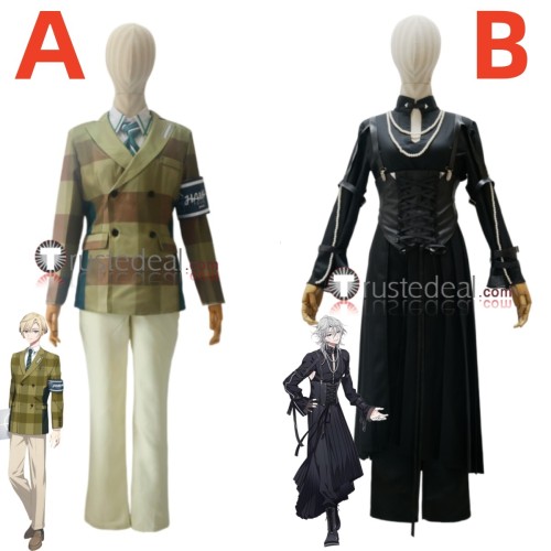 18TRIP Conductor Nayuki Kitakata Ev3ns Kuguri Domeki Outfit Black Cosplay Costumes