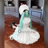 Vocaloid Miku Noodle Stopper Doll White Lolita Dress Cosplay Costume