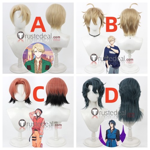 18TRIP Raito Kitakata Ushio Kurama Chihiro Natsuyaki Yodaka Natsume Blonde Brown Red Blue Cosplay Wigs