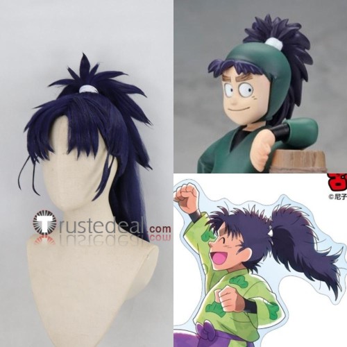 Nintama Rantarou Nanamatsu Koheita Tamura Mikiemon Saitou Takamaru Brown Blue Yellow Styled Cosplay Wigs