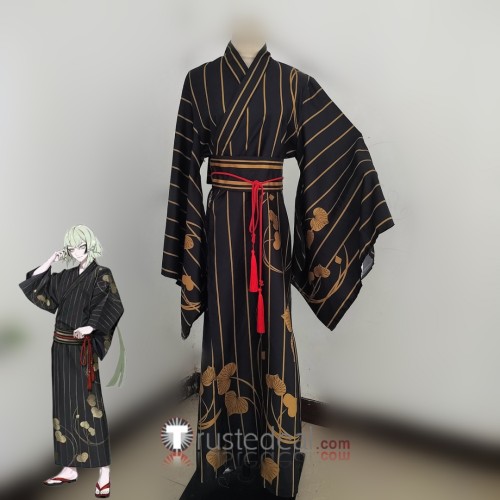 Touken Ranbu Ishida Masamune Goke Kanemitsu Black Kimono Cosplay Costumes