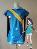 Commission Pokemon Horizons The Series Pocket Monsters Liko and Roy's Departure Liko New Outfit Blue Hoodie Cosplay Costume