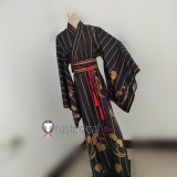 Touken Ranbu Ishida Masamune Goke Kanemitsu Black Kimono Cosplay Costumes