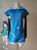 Commission Pokemon Horizons The Series Pocket Monsters Liko and Roy's Departure Liko New Outfit Blue Hoodie Cosplay Costume