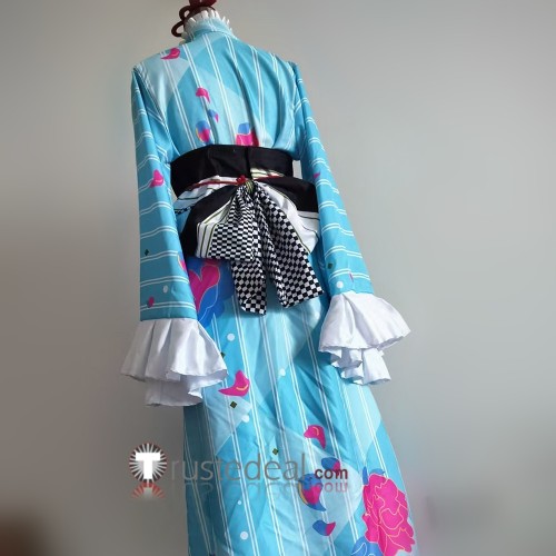 Touken Ranbu Midare Toushirou Blue Kimono Cosplay Costume