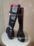 Limbus Company Heathcliff Sinclair Jia Qiu Hong Lu Lei Heng Red Black Cosplay Shoes Boots