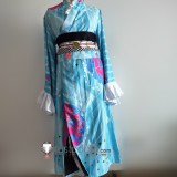 Touken Ranbu Midare Toushirou Blue Kimono Cosplay Costume