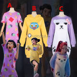 KPop Demon Hunters Zoey Mira Pajamas Hoodie Derpy Tiger Cosplay Costume