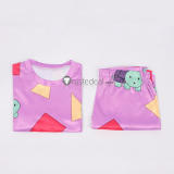 KPop Demon Hunters Zoey Mira Pajamas Hoodie Derpy Tiger Cosplay Costume